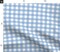 Blue Plaid Country Gingham Sky Check Picnic Cottagecore Large Scale Custom Printed Fabric by Spoonflower Various Fabrics by the Yard or Fat Quarter
